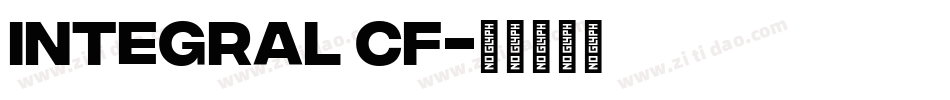 integral CF字体转换